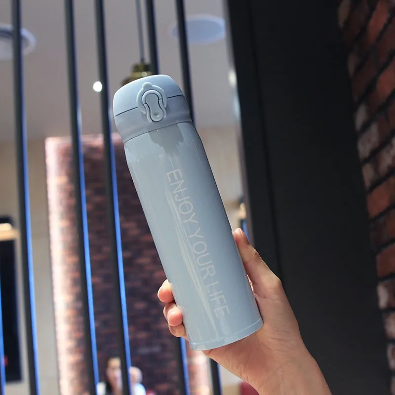 Отказов крышка письмо 304 Нержавеющая сталь термос чашка мужской простой подход