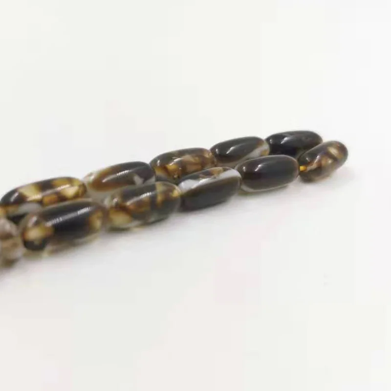 Черно-белая Смола Tasbih 33 мусульманская мисбаха молитвенные бусины специальный