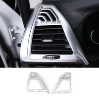abs chrome for bmw x3 g01 2018 2019 car conditioner air outlet decoration cover trim sticker car styling accessories 2pcs