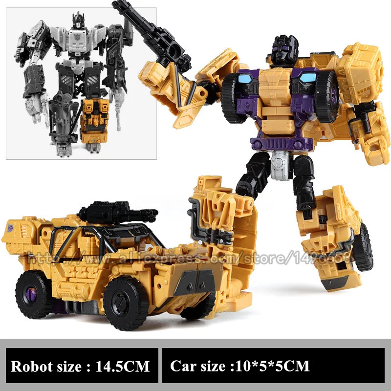Haizhixing 5 IN 1 Transformation Robot Car Toys Anime Devastator Aircraft Tank Model KO Toy Boys Truck Collection Kid Adult | Игрушки и
