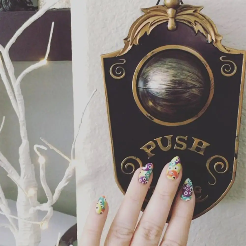 HiMISS страшный дверной звонок с одним глазом для украшения дома на Хэллоуин | Дом и