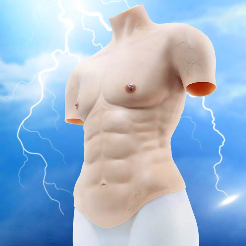Fake Chest Silicone Muscle Body Muscle Enhance Props Cosplay Masquerade Costume