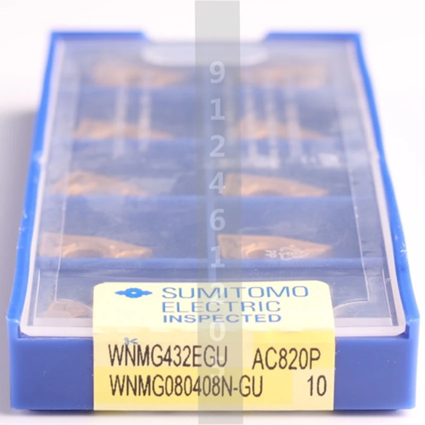 

WNMG080408N-GU AC820P / WNMG080412N-GU AC820P WNMG432 WNMG433 Original SUMITOMO CNC carbide inserts 10PCS/BOX