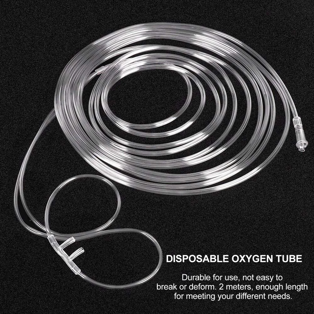 

4Pcs Crush Resistant 2 Meters Oxygen Tubing Nasal Cannula Tube Accessories