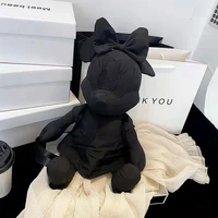disney mickey mouse minnie plush dolls animal stuffed backpack nylon female bags black rucksack for teen girls plush toys