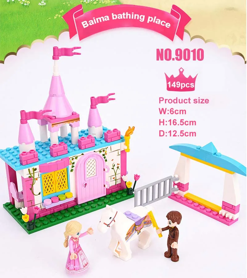 Princess/Prince Series Enchanted Castle Palace Models Building Blocks Royal Carriage Model Compatible Girl Toys Gifts | Игрушки и хобби