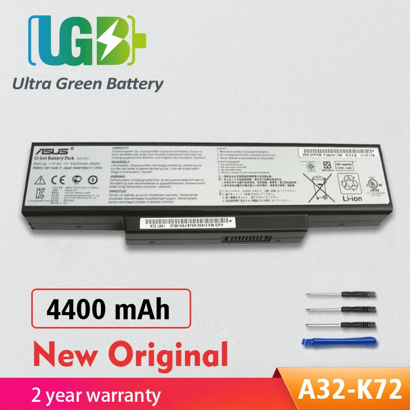 

UGB New Original A32-K72 Battery For Asus A32-N71 A32-K72 K72 K72F K72D K72DR K73 K73SV K73S K73E N73SV N73JN N73S N73SQ N73V