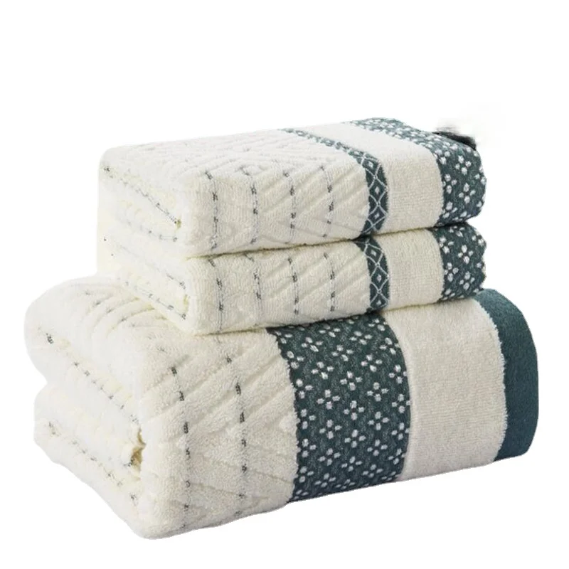 3 шт. набор полотенец для лица из чесаного хлопка|Наборы полотенец| |