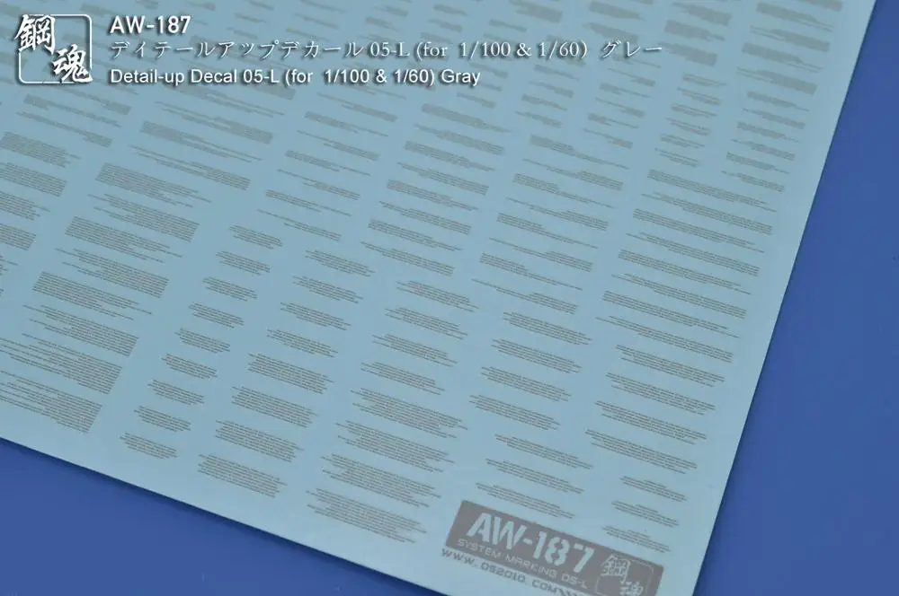 

Newest Detail-up Article Type Decal 05-Large (for 1/144&1/100),AW186-AW188 Modeling Upgrade Kits For Gundam