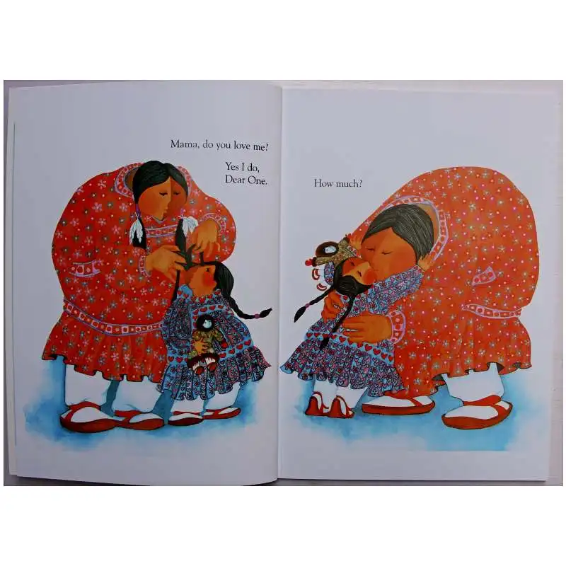 Мама вы любите меня Барбарой М. Учебная книга Joosse с картинками на английском