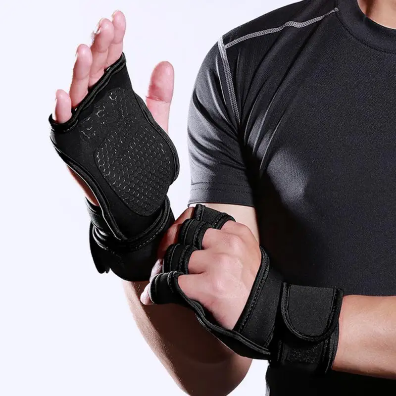 Новейшие силиконовые Нескользящие велосипедные спортивные перчатки до половины