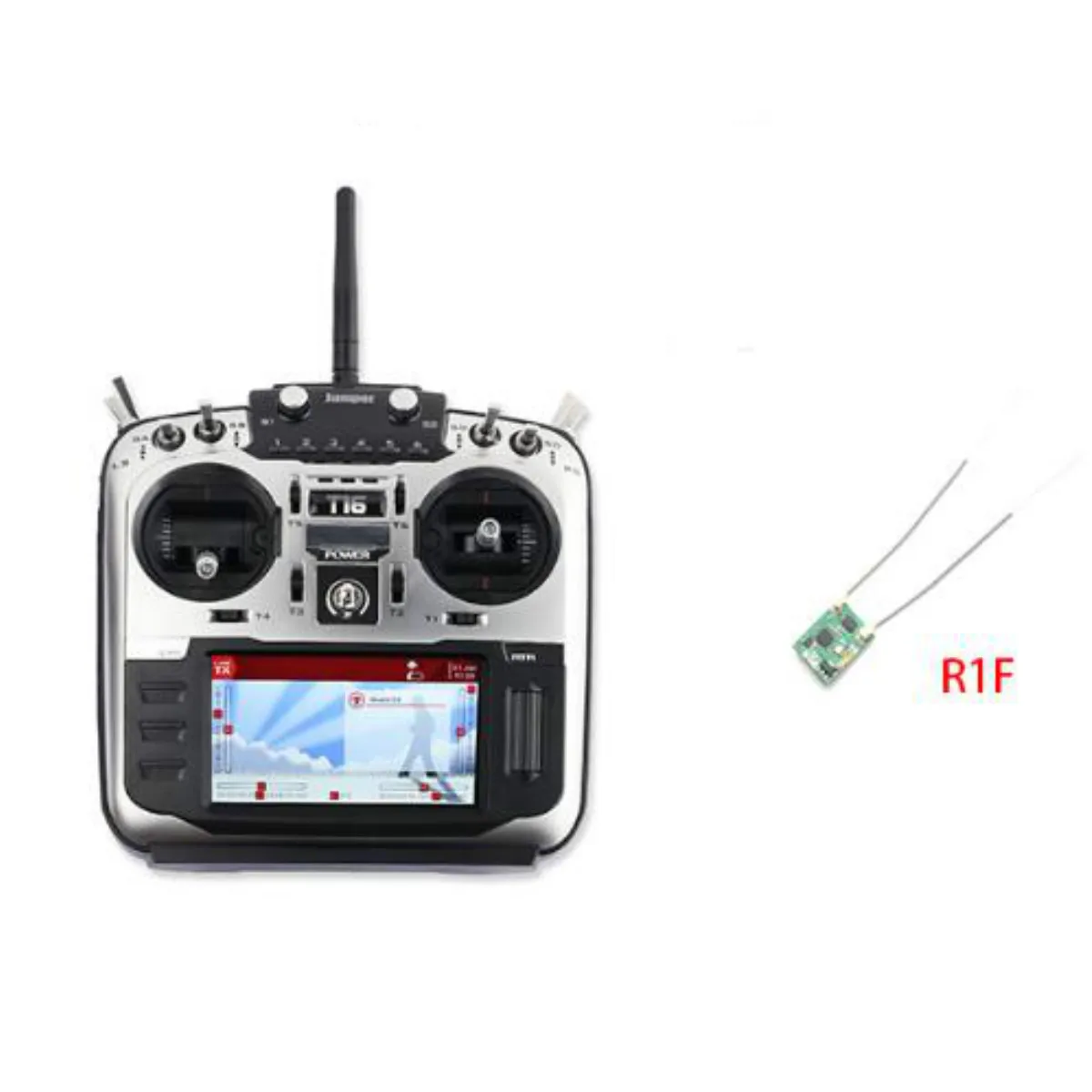 Mode 1 w R1F D16 Jumper T16 pro T16 Plus Hall Gimbal с открытым исходным кодом мультипротокол радиопередатчик JP4-in-1 радиочастотный модуль 2,4G 16CH пульт дистанционного управления - Цвет: Mode 1 w R1F D16
