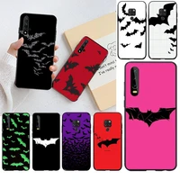 huagetop goth vampire bat gothic grunge soft phone case capa for huawei p40 p30 p20 lite pro mate 30 20 pro p smart 2019 prime