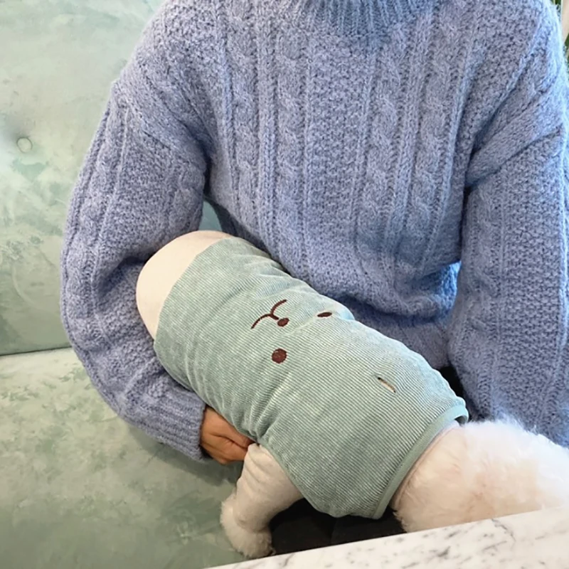 Chaqueta con estampado de dibujos animados para perro, abrigo para mascota abrigado, Gato de peluche, ropa c&aacute;lida para cachorro, Oto&ntilde;o e Invierno-3