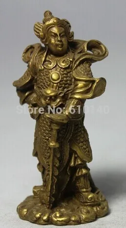 Китай Китайский латунный по феншуй стенд меч Skanda Veda God Warrior Wei Tuo статуя | Дом и сад