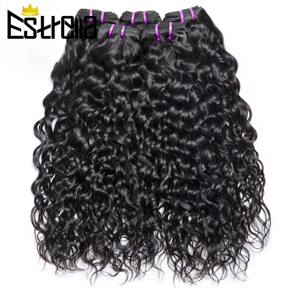 Волнистые пучки волос бразильские пряди 100% натуральные волосы для наращивания