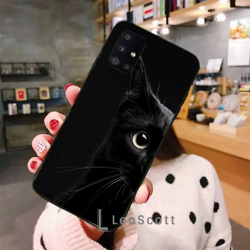 

Cat Staring Eye On Sale! Cool Phone Case For Samsung A40 A50 A51 A71 A20E A20S S8 S9 S10 S20 Plus note 20 ultra 4G 5G