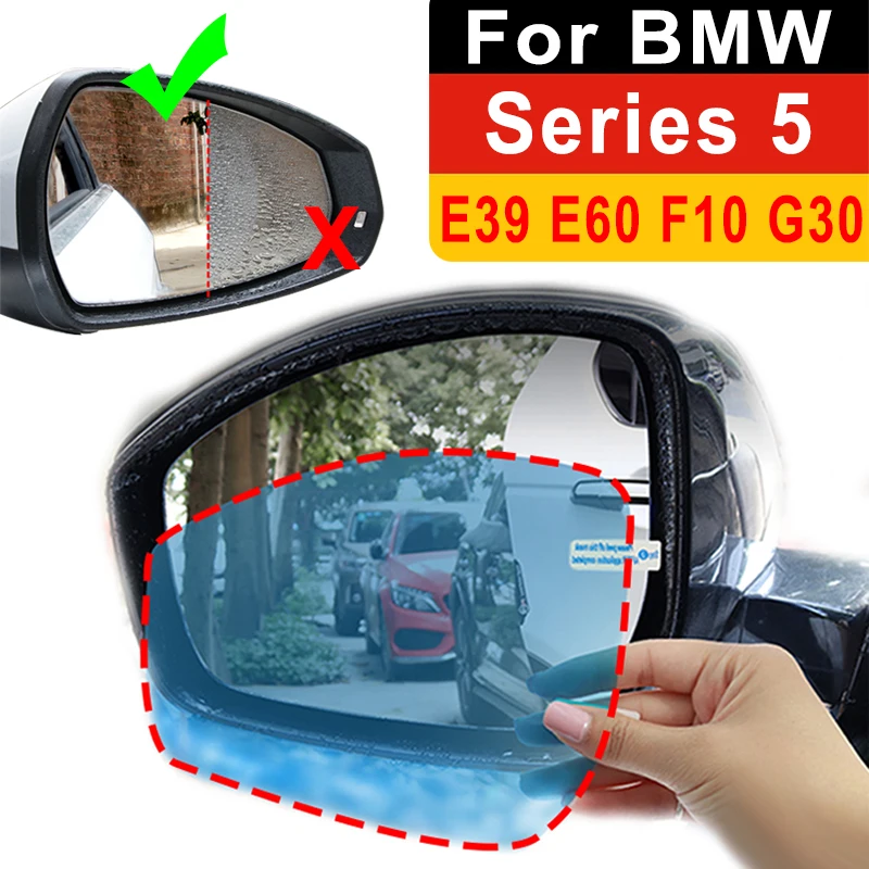 

Rearview Mirror Anti Fog Rainproof Film Sticker For BMW F10 E60 G30 Series 5 535i 520d 528i 550i 530d 523i Car Side Wing Window