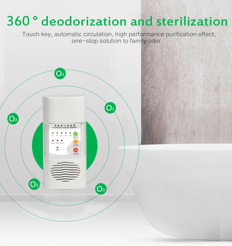 1PC Smart Kitchen Deodorizer Machine Ozone Deodorant Disinfection Tool With Purification Function | Дом и сад