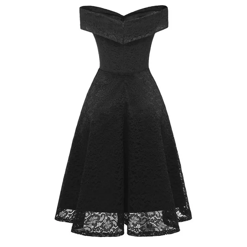 

Women Vintage lace dress Summer Elegant Dress Sexy Backless Tight Dress Short Sleeve Evening Dress One Shoulder Dress