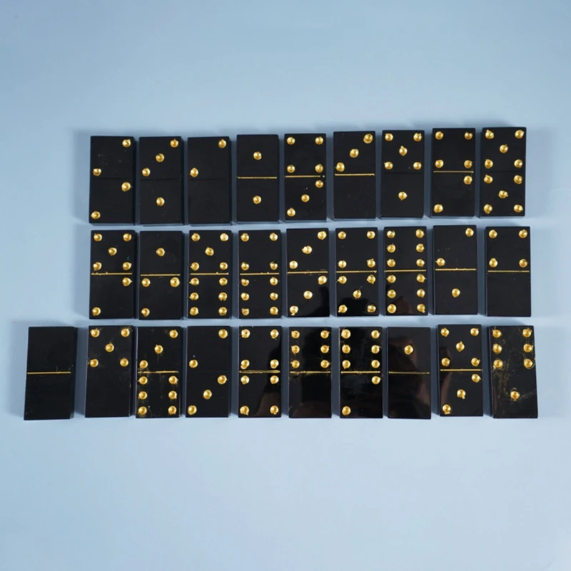 

Crystal Epoxy Resin Game Mold DIY Making Tools Dominoes Casting Silicone Mould