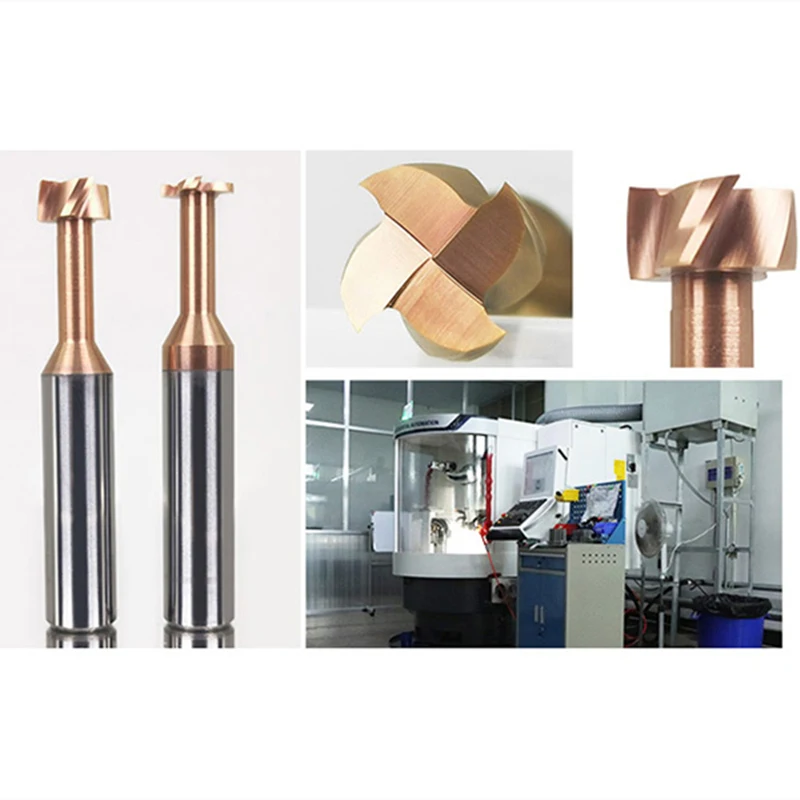 

Q.Grt T Slot Milling Cutter Carbide 4 6 8 10 12mm Alloy Tungsten Steel Slotting Router Bits CNC Endmill Grooving Shank Cutter
