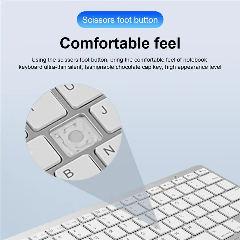 ультратонкая бесшумная bluetooth кл