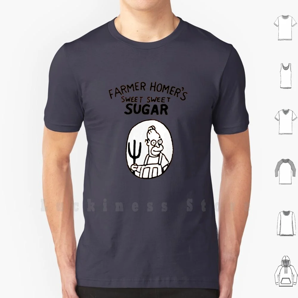 

Фермерский сладкий сахар футболка хлопок мужчины DIY печать фермы Гомера