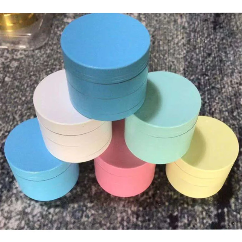 

Blue Solid Herb Weed Grinder 4 Layer Glow Herb Herbe Grinders Lacquer Mill Tobacco Grinding Tool Plants Cigarette Accessories