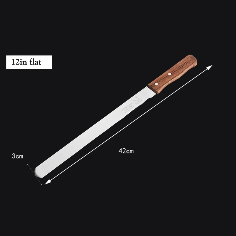 Нож для хлеба лопатка деревянная ручка из нержавеющей стали зубчатый торт