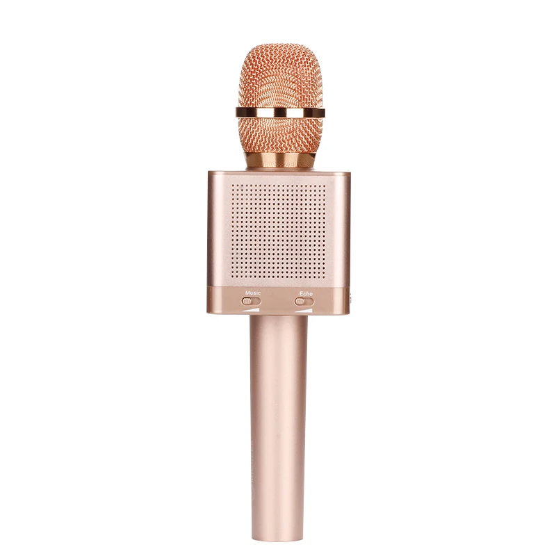 

Original MicGeek Q10S+ Wireless Bluetooth Magic Karaoke Microphone With 4 Speakers MIC Black Carring Case Fun Voice Change