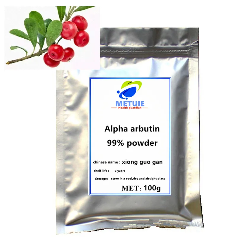 

Hot sale Alpha arbutin powder for skin whitening supplement Spot Removing Pores Unclog Clear face Skin Makeup free shipping