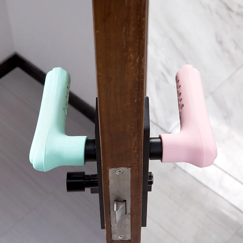Защитные перчатки на дверные ручки 2 шт. безопасный ограничитель открывания