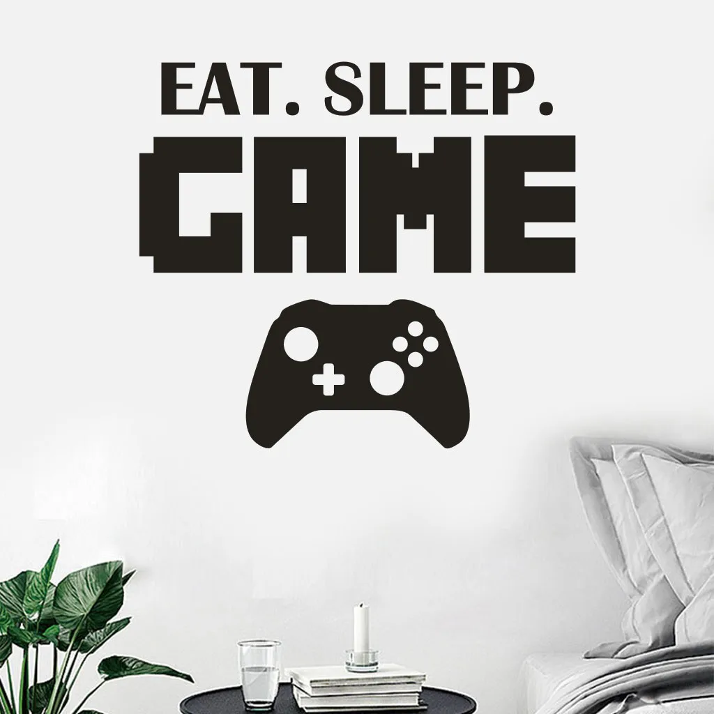 Цельные простые и черные наклейки на стену сделай сам из ПВХ для сна игры