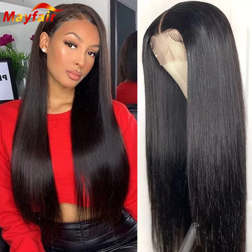 

28 30 Inch Lacefront 13x4 Bone Straight Lace Front Human Hair Wigs Frontal 4x4 Closure Wig with Baby Hair Pre Plucked Hairline