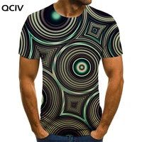 qciv dizziness t shirt men abstraction t shirts 3d pattern tshirts casual novel shirt print mens clothing punk rock casual tops