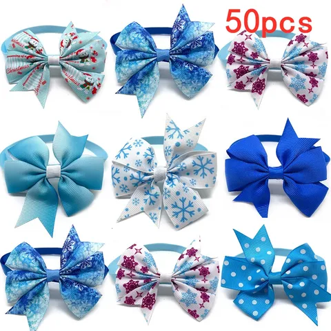 50/100 шт., галстуки-бабочки для маленьких собак и кошек