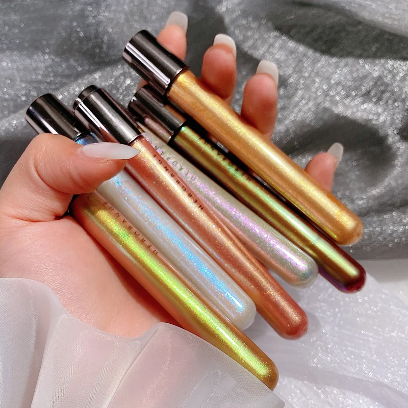 

Metallic Diamond Liquid Eyeshadow Long Lasting Shimmer Glitter Eye Liner Stick Holographic Highlighter Bronzer Stick Cosmetic