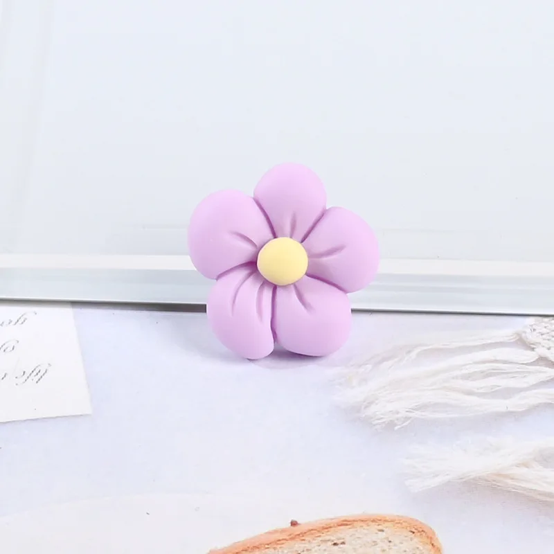 20 pcs resin simulation colorful flower phone case decor diy jewelry accessories hairpin hair rope home handmade decorations free global shipping