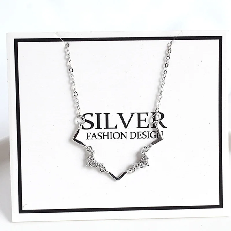 

ElfoPlataSi Real 925 Sterling Silver Minimalist Romantic ECG Heart CZ Choker Necklace For Women Valentine's Day Jewelry DD198