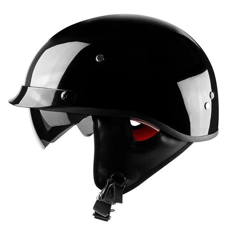 

Retro Motorcycle half Helmet Moto Helmets Scooter Vintage Half Face Biker Motorbike Crash Helmet Casco DOT Certification