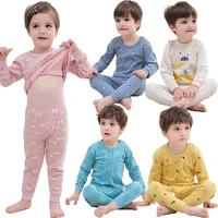2021 childrens pajamas sets baby boys pyjamas kids cotton teens sleepwear autumn long sleeved nightwear toddler girl clothes