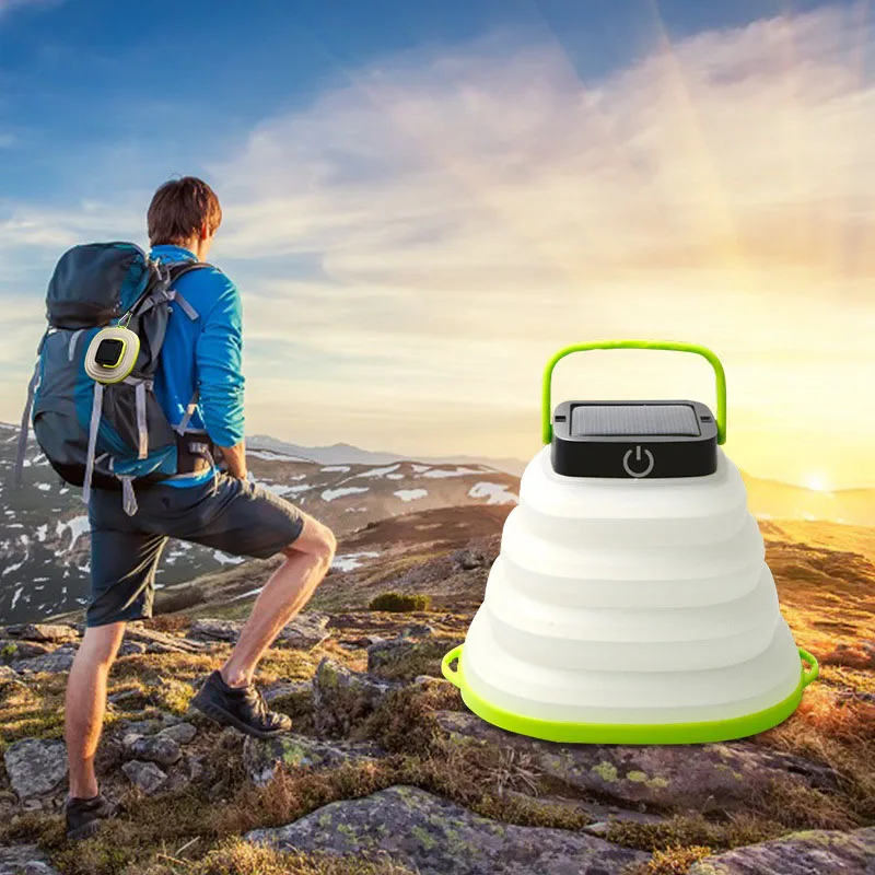 

Camping Lantern Solar LED Light Foldable Space Saving Waterproof Portable Solar Lamp for Tent Camping Hiking Outdoor