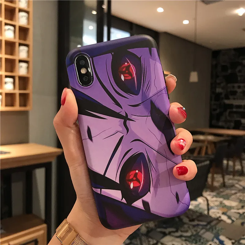 Сасуке Шаринган ТПУ силиконовый чехол для iPhone 6 6S 7/8 plus X XR XS Max Чехлы Япония Аниме