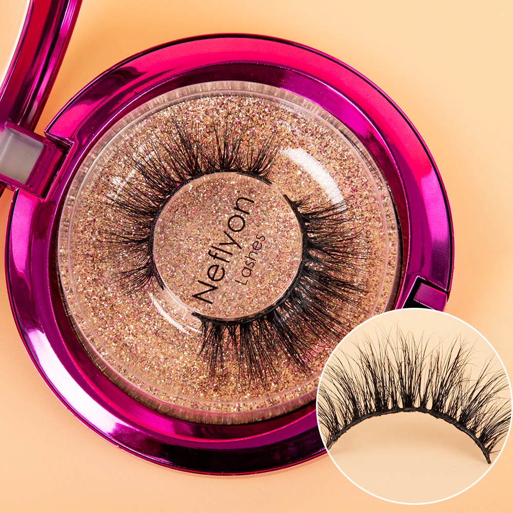 Ресницы из натуральной норки 3D норковые ресницы 100% безжалостные ручной работы