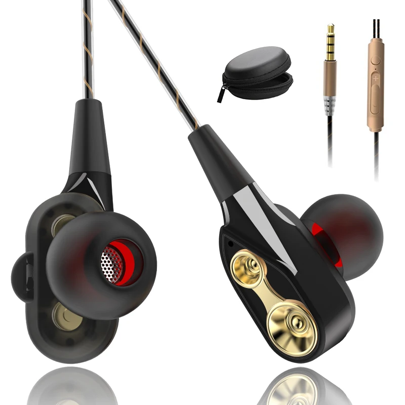 wired earphone in ear headset earbuds bass earphones for iphone 7 samsung huawei xiaomi 3 5mm sport gaming headset with mic free global shipping