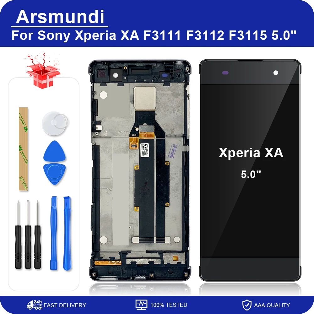 ЖК дисплей для Sony Xperia XA 5 0 дюйма сенсорный экран протестированный дигитайзер в