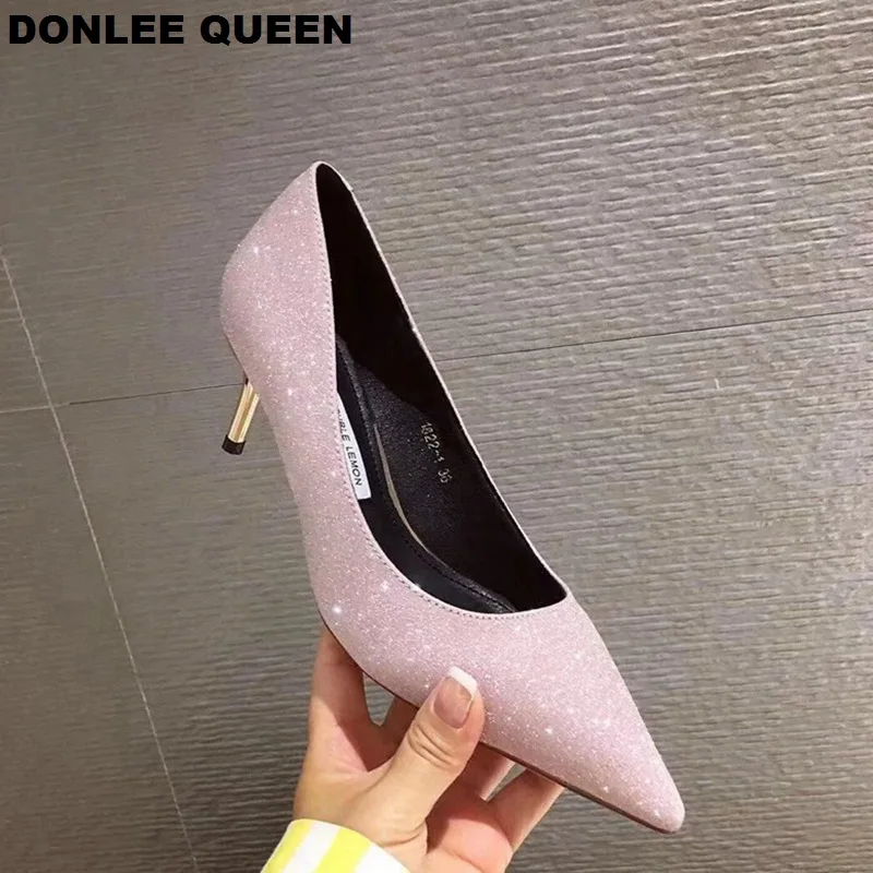 Модные туфли на тонком каблуке женские туфли-лодочки женская офисная обувь