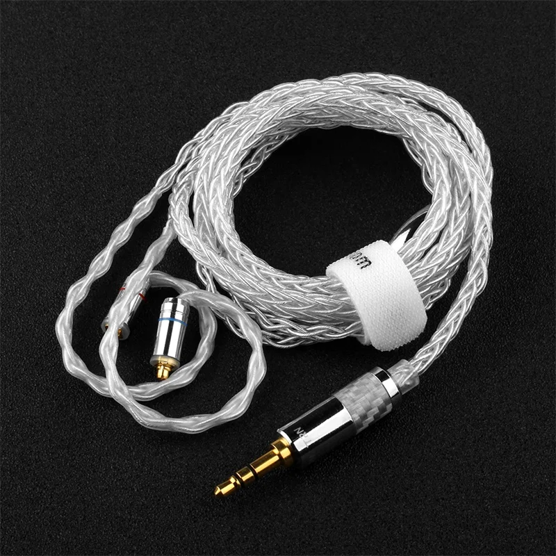 Обновленный серебристый кабель для наушников T3 2 5 3 мм 0 75 78 MMCX коннектор FIIO TFZ QDC SE846