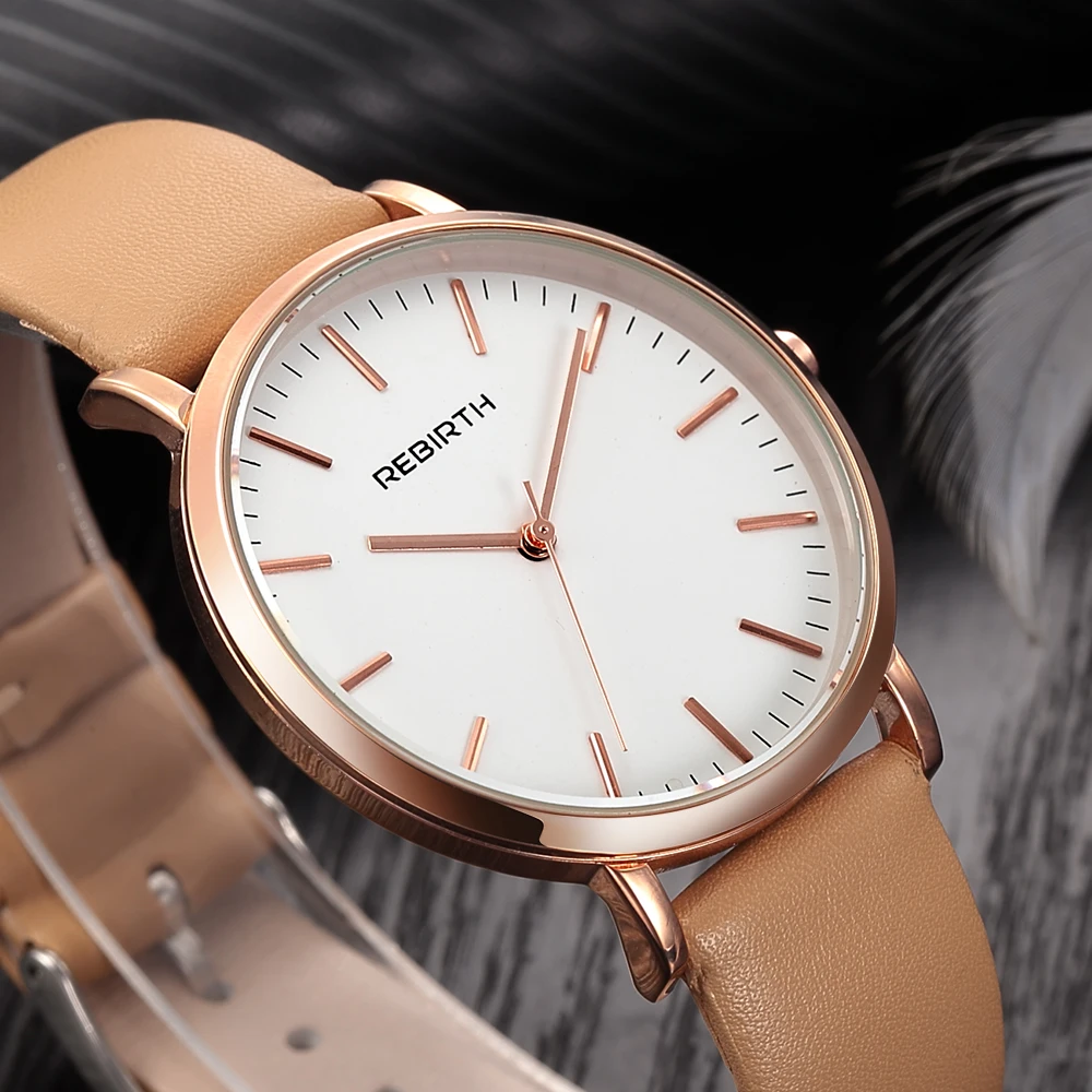 Genuine PU Women Watches Top Brand Elegant Unisex Casual Analog Clock Business Watch Men Wristwatch Ladies Gold Dress Male | Дом и сад